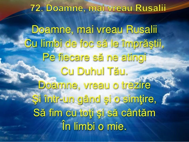 doamne mai vreau rusalii